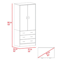 Closet Pilic, Kronos Wengue, tres cajones con gran capacidad de almacenamiento ZF