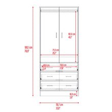 Closet Pilic, Kronos Wengue, tres cajones con gran capacidad de almacenamiento ZF