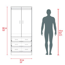 Closet Pilic, Kronos Wengue, tres cajones con gran capacidad de almacenamiento ZF