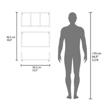 Repisa Trego, Blanco Duqueza, con espacio para ubicar objetos decorativos ZF