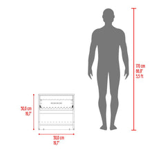 Mesa de Noche Giroa, Plata Oscuro y Fresno Europeo, con espacio para colocar objetos decorativos