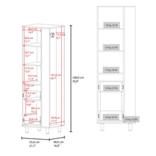 Mueble Auxiliar de Aseo Vidalia, Blanco, Con puerta abatible ZF