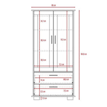 Vitrina Clasic, Wengue y Cobre, con Dos Cajones