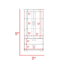 Mueble Multiusos Clasic, Wengue y Avelana, con Dos Cajones