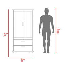 Mueble Multiusos Clasic, Wengue y Avelana, con Dos Cajones