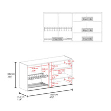 Gabinete Superior Cantabria 120, Wengue, con Cuatro Puertas Batientes ZF