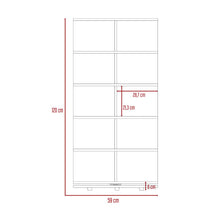 Zapatero Farina, Blanco Duqueza, con gran espacio para organizar zapatos