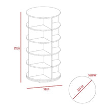 Zapatero Farina, Blanco Duqueza, con gran espacio para organizar zapatos