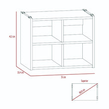 Mueble Multiusos Matrix, Café Claro, con Amplias Superficies