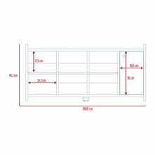 Zapatero Recibidor Z, Carbón y Castaño, con Un Entrepaño Fijo y Tres Divisiones