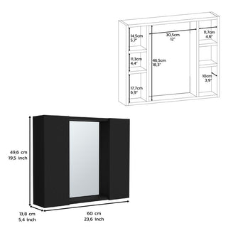 Estantería de Baño Kova, Wengue, con Cuatro Entrepaños ZF