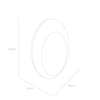 Espejo Circular Ary 60, Diseño Moderno