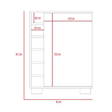 Bar Roma, Castaño y Café Claro, Espacio Para Botellas de Vino y Copas