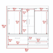 Closet Estrella, Wengue, con Espejo