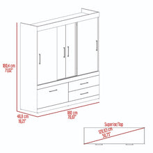 Closet Estrella, Wengue, con Espejo