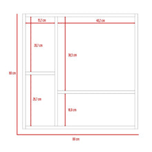 Gabinete de Baño Depp, Wengue, con Puerta Espejo Biselado y Dos Entrepaños ZF