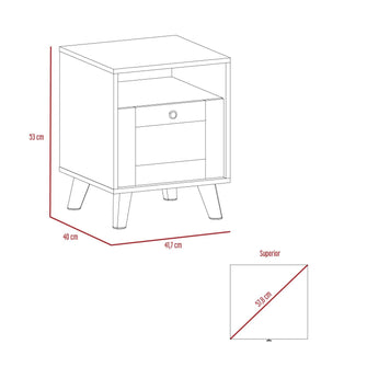 Combo para Habitación Natura, incluye Cama, Cabecero, Baul, Closet y Mesas de Noche