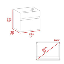 Mueble para Lavamanos Aydin 60, Blanco, con un cajon y amplio espacio de almacenamiento ZF