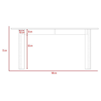 Comedor Estrella, Beige, Con amplio Espacio Superior