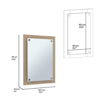 Espejo de Baño Picasso, Beige, Ideal Para Espacios Reducidos    ZF