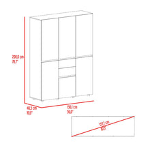 Closet Siruela 150, Fresno Europeo y Wengue, con Seis Puertas y Gran Capacidad de Almacenamiento