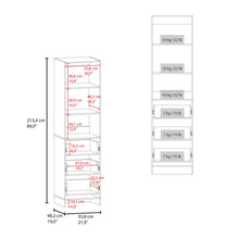 Closet  Eco, Kronos Blanco, Con tres entrepaños y tres cajones amplios para organizar ropa ZF
