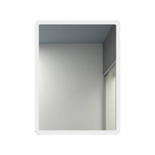 Espejo Rectangular Arezzo, Gris, con Diseño en Sandblasting