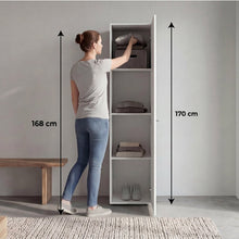 Closet Alma, Kronos Blanco, Diseño moderno con entrepaños y puerta ZF
