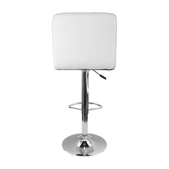 kit por 2 Silla Acolchada Tipo Bar - Blanca