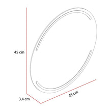 Espejo Circular Dallas, Gris, con Luz Led