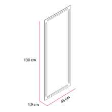 Espejo Lugo, Rectangular con Diseño en Sandblasting