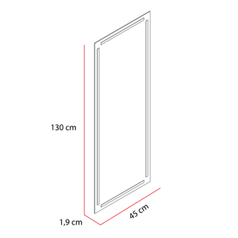 Espejo Lugo, Rectangular con Diseño en Sandblasting