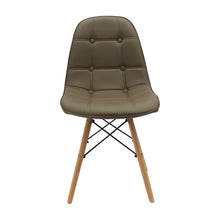 Kit por 2 Silla Botones Eames Acolchada - Beige