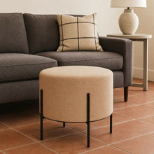 Set x 2und Puff Dubai 40x40x40cm BeigePatas Metálicas