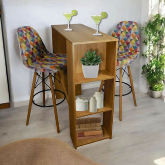 Silla Bar Eames (110x46x39) Tapizada Gobelino Colors