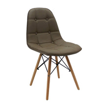 Kit por 4 Silla Botones Eames Acolchada - Beige