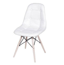 Silla Botones Eames Acolchada - Blanca
