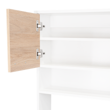 Mueble Multiusos Huzy, Cartagena y Blanco, con Amplia Capacidad de Almacenamiento