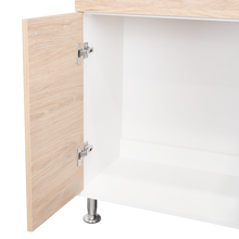 Mueble Multiusos Huzy, Cartagena y Blanco, con Amplia Capacidad de Almacenamiento