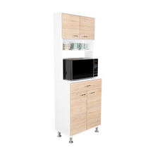 Mueble Multiusos Huzy, Cartagena y Blanco, con Amplia Capacidad de Almacenamiento