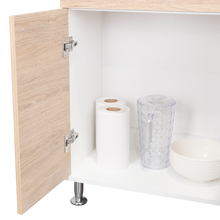Mueble Multiusos Huzy, Cartagena y Blanco, con Amplia Capacidad de Almacenamiento