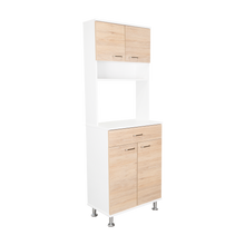 Mueble Multiusos Huzy, Cartagena y Blanco, con Amplia Capacidad de Almacenamiento