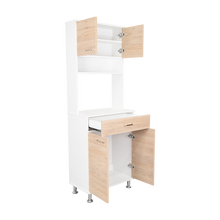 Mueble Multiusos Huzy, Cartagena y Blanco, con Amplia Capacidad de Almacenamiento
