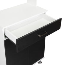 Alacena Huzy, Blanco y Wengue, con Amplia Capacidad de Almacenamiento