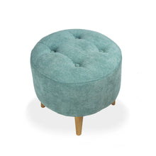 Combo sala Sofa (66x163x64) + Puff + Banqueta Baúl Verde Menta
