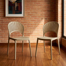 Set de 2 Sillas Paraíso, Color Khaki, con Espaldar y Diseño Moderno