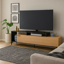 Mesa TV hasta 65" Live (58X180X30cm) Fresno-Negro