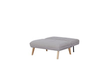 Sofá Cama Isidora, Gris, con Estructura de Madera y Tela 100% Poliéster
