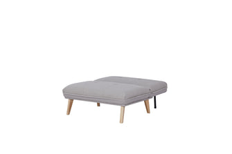 Sofá Cama Isidora, Gris, con Estructura de Madera y Tela 100% Poliéster