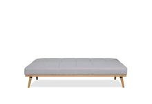 Sofá Cama Marsel, Gris, con Estructura de Madera y Tela 100% Poliéster